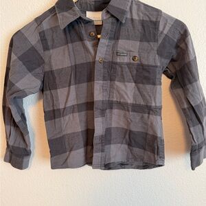 Columbia Kids Charcoal Flannel Shirt